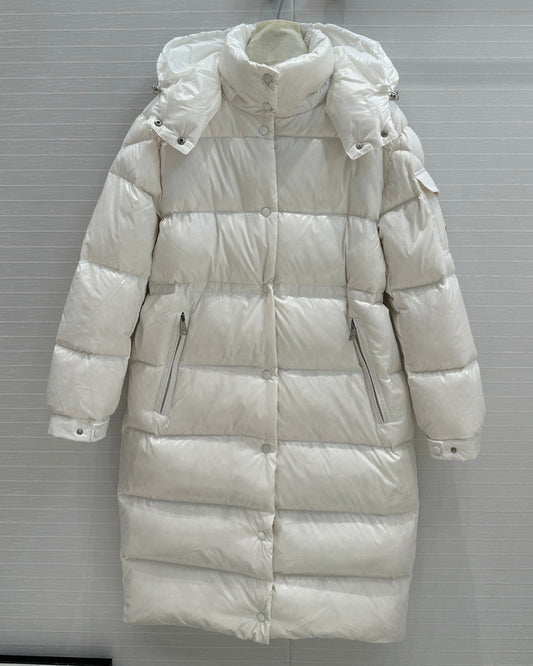Women’s Luxury Moncler-Style Long Puffer Coat with Hood-Style269