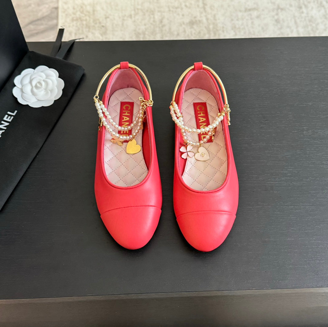 Double Strap Chunky Heel Mary Jane Shoes Red Pink