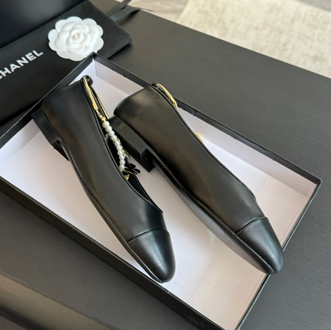 Double Strap Chunky Heel Mary Jane Shoes Black