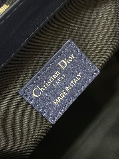 BACKPACK 19 IN BLUE OBLIQUE MONOGRAM JACQUARD