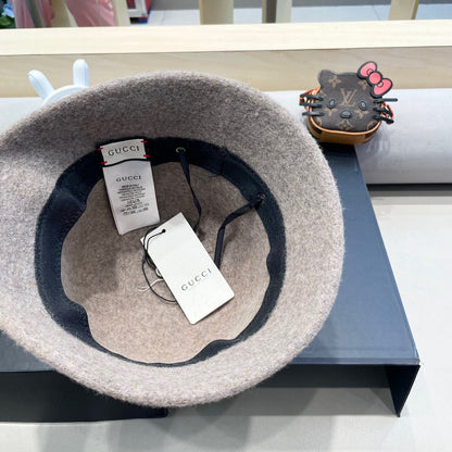 KHAKI BROWN BUCKET HAT 411348