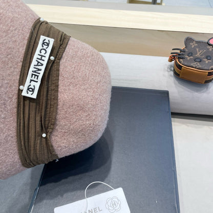 BUCKET HAT IN ROSY BROWN WOOL BLEND 426248