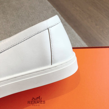GAME SLIP-ON SNEAKER WHITE WITH TASSELS CALFSKIN