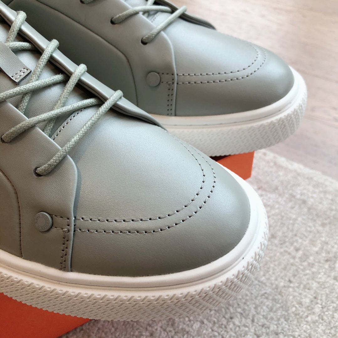 IRWIN SNEAKER LIGHT GRAY CALFSKIN