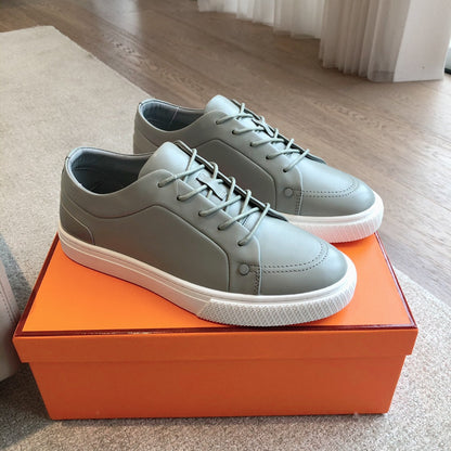 IRWIN SNEAKER LIGHT GRAY CALFSKIN