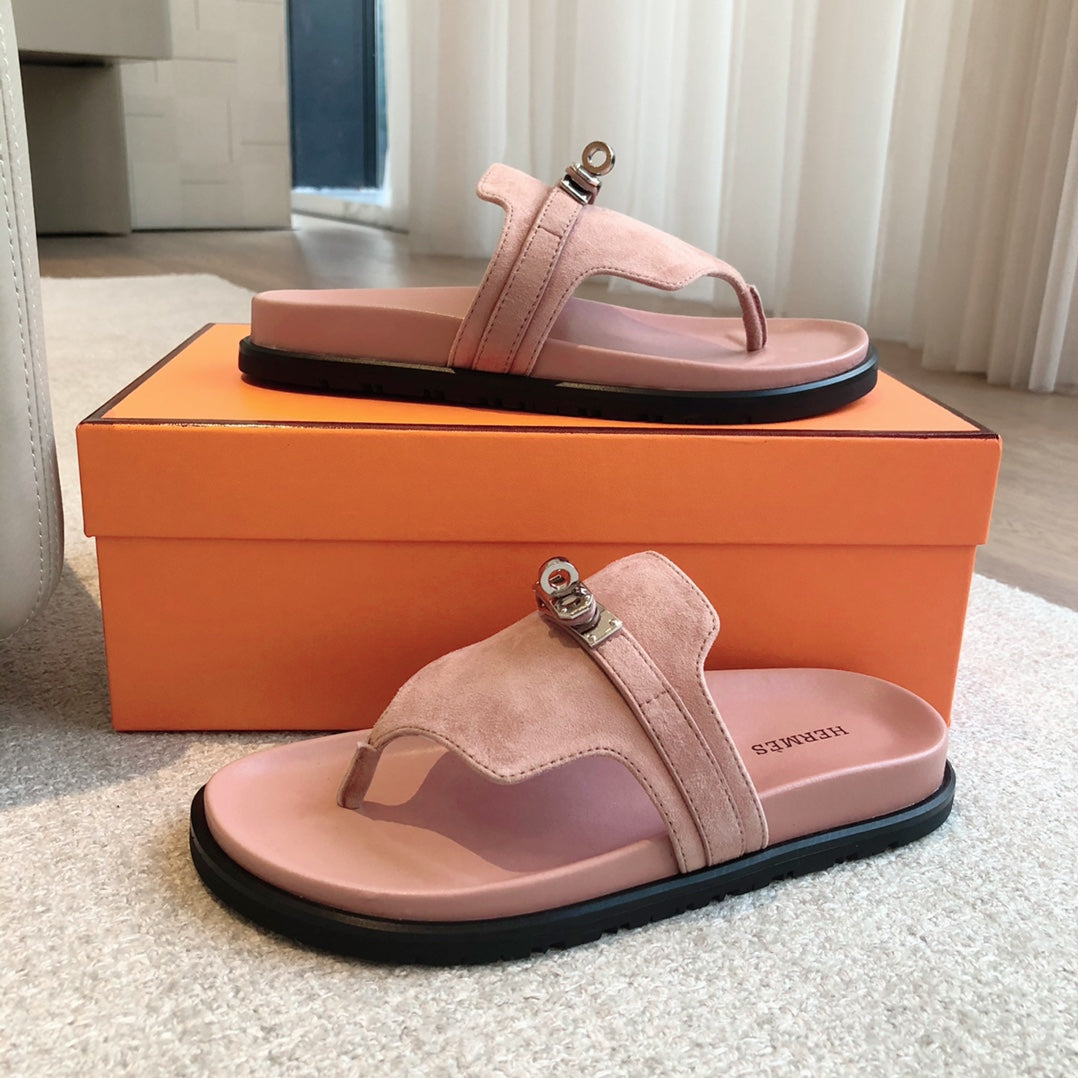 EMPIRE SANDAL LIGHT PINK SUEDE