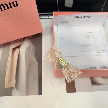 SCRUNCHIE IN BEIGE LACE AND SPANDEX FABRIC 250457