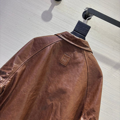 Loewe Style Sheepskin Leather Jacket – Style