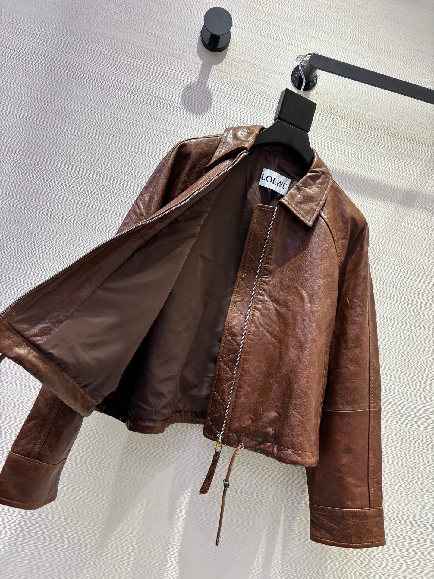 Loewe Style Sheepskin Leather Jacket – Style