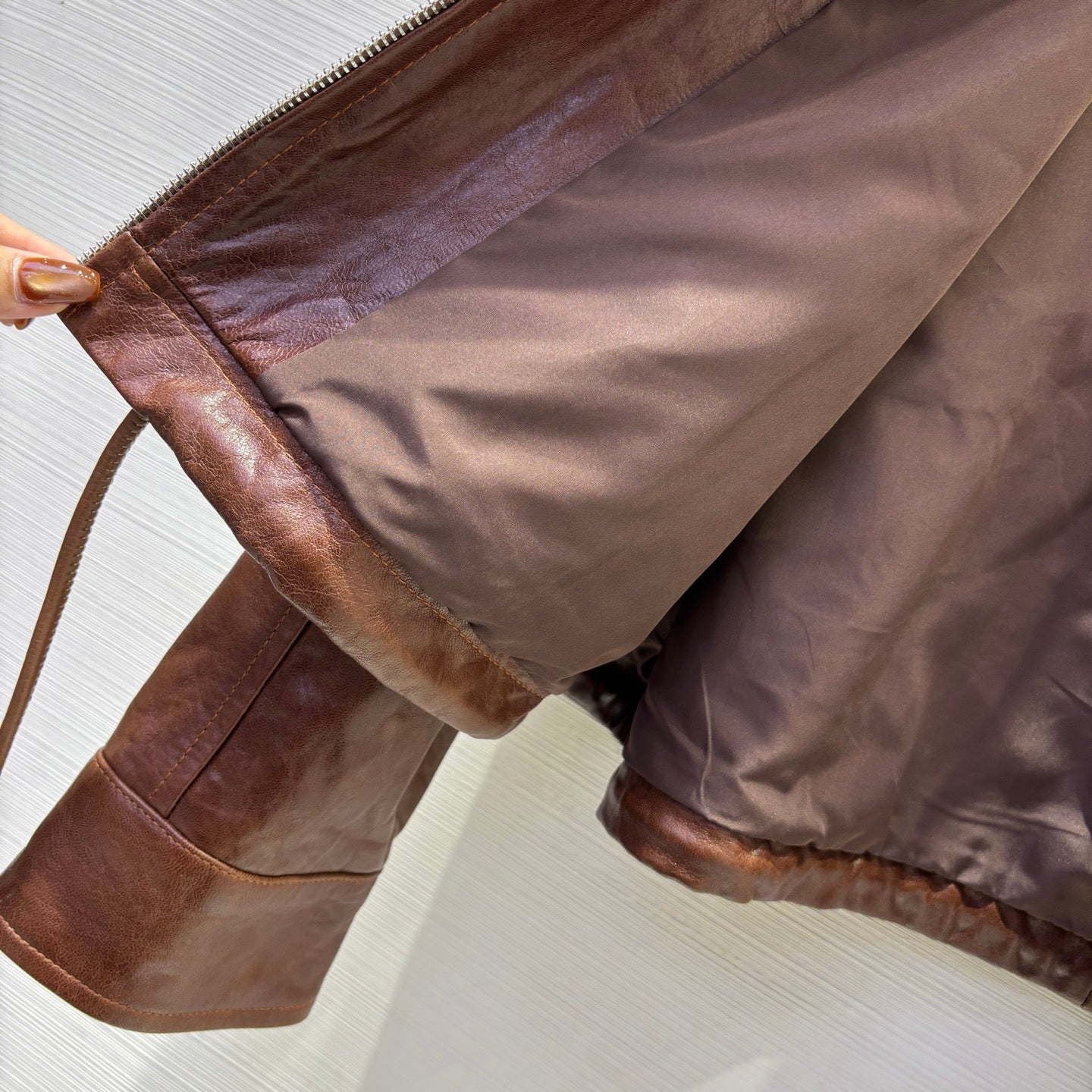 Loewe Style Sheepskin Leather Jacket – Style