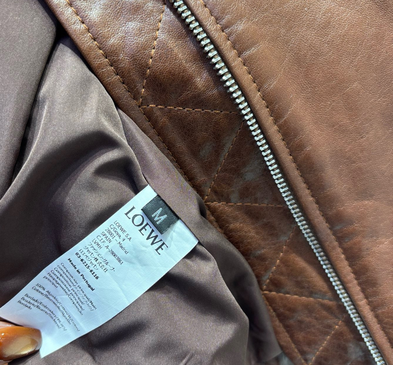 Loewe Style Sheepskin Leather Jacket – Style