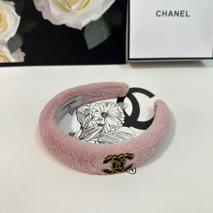FLAMINGO PINK SHEARLING HEADBAND 151383