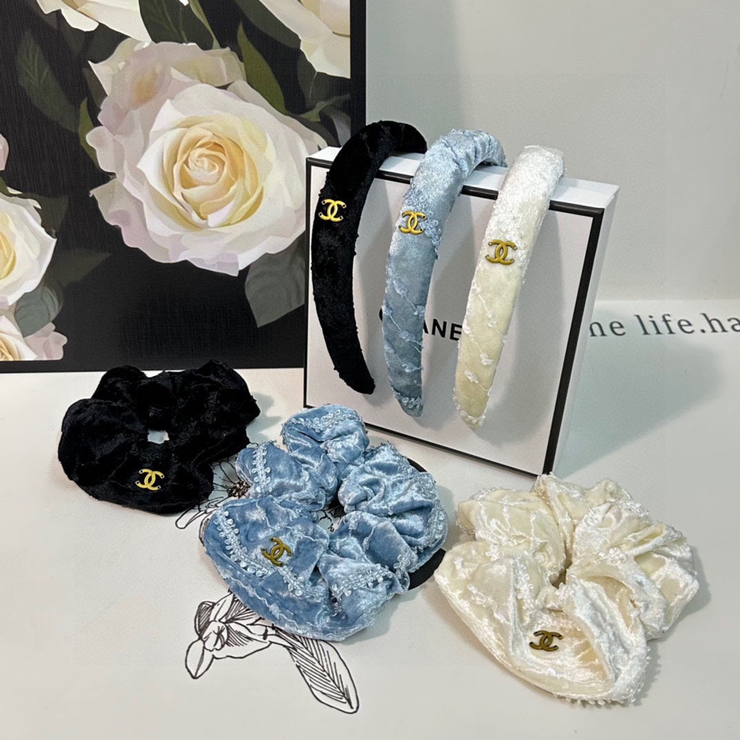 WHITE CREAM VELVET TWO-PIECE SET 412456