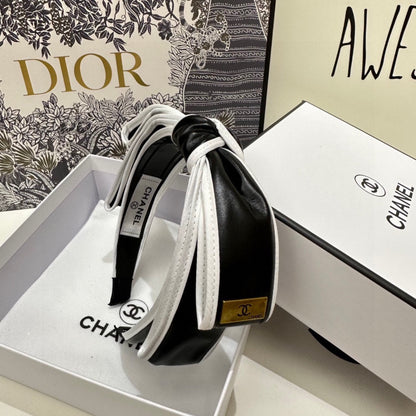 BLACK MIX WHITE SILK HAIRBAND 412467