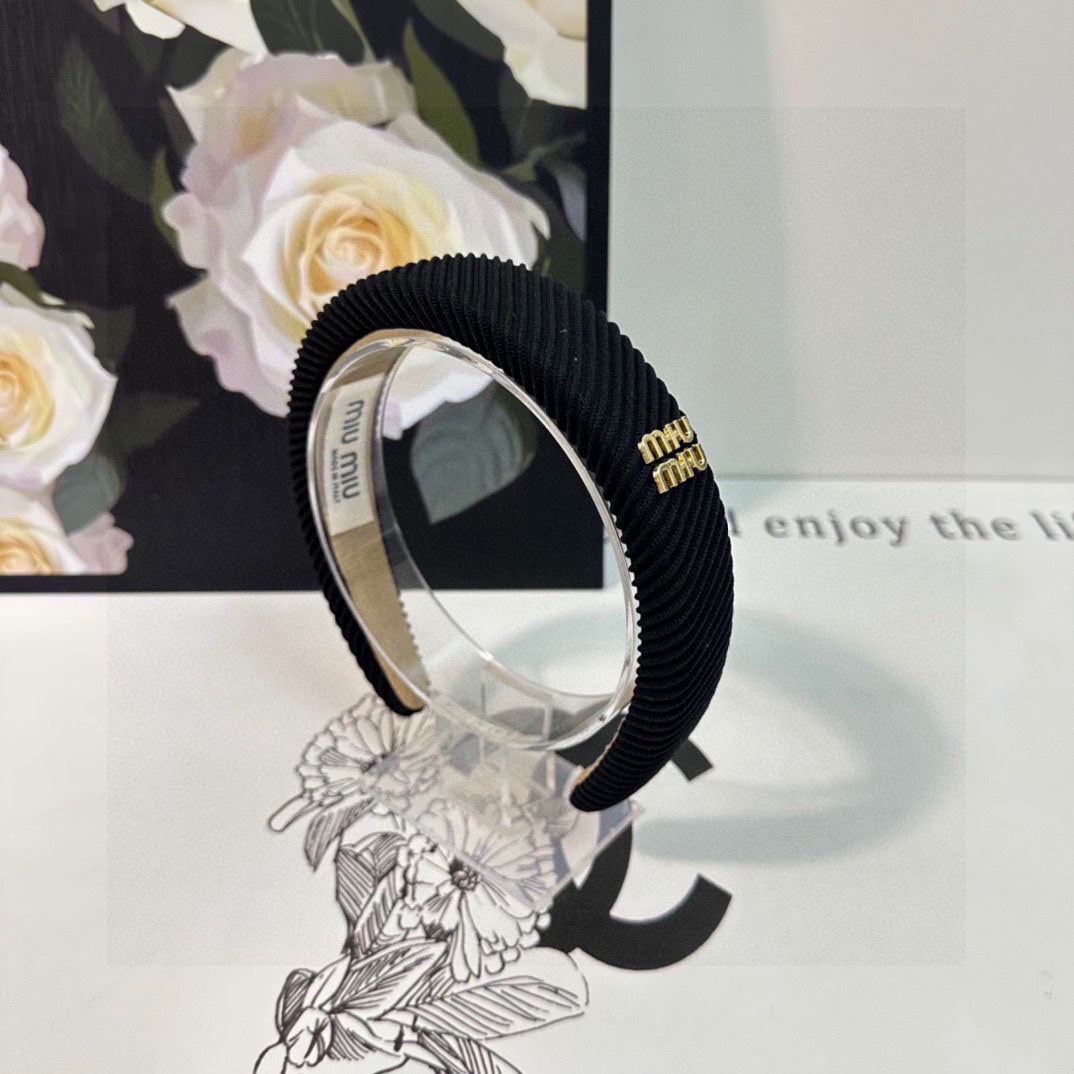 THICK HEADBAND IN BLACK CORDUROY 412476