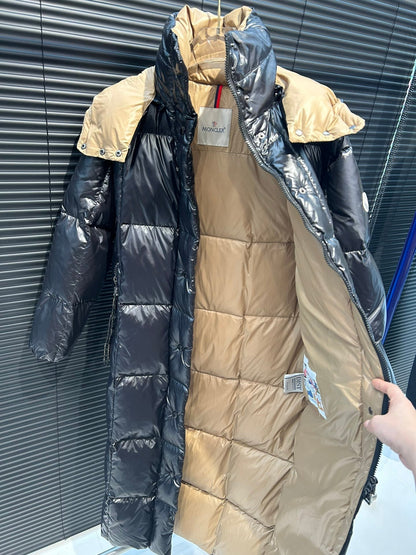 Women’s Luxury Moncler-Style Long Puffer Coat with Hood-Style267