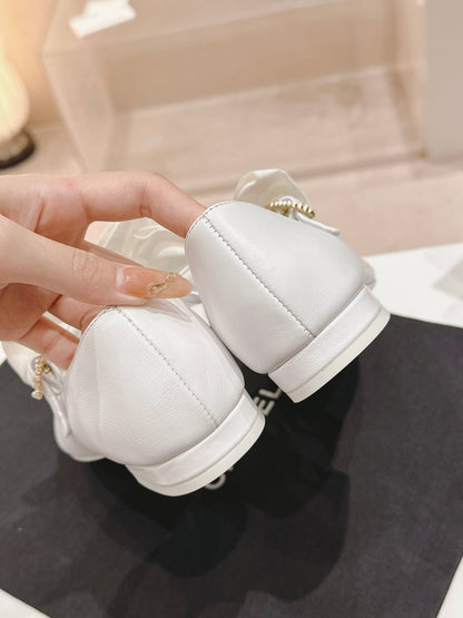 MARY JANE SHOES WHITE CALFSKIN