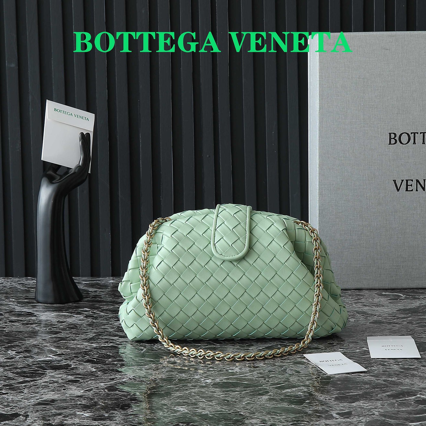 Teen Lauren 1980 With Chain 31.5 Light Green Leather Ghw