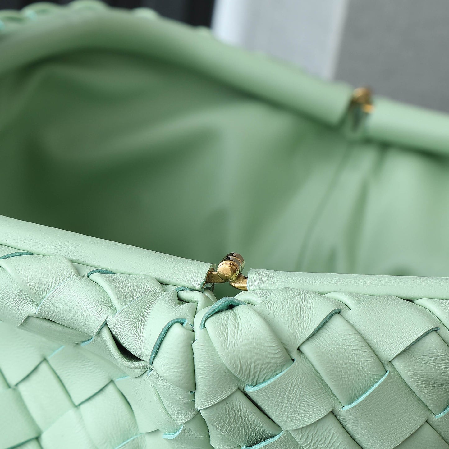 Teen Lauren 1980 With Chain 31.5 Light Green Leather Ghw