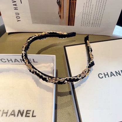 BLACK FABRIC WITH CRYSTAL HAIRBAND 417312