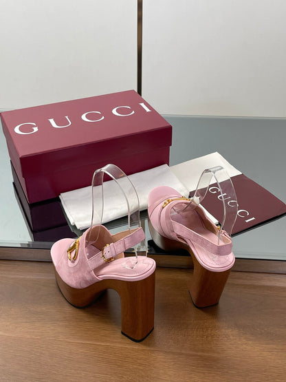 HIGH HEEL SANDALS 13 CM IN PINK CALFSKIN MIX SUEDUE GOLD HARDWARE