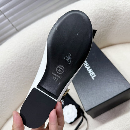 MARY JANE SHOES IN BLACK MIX WHITE LAMBSKIN