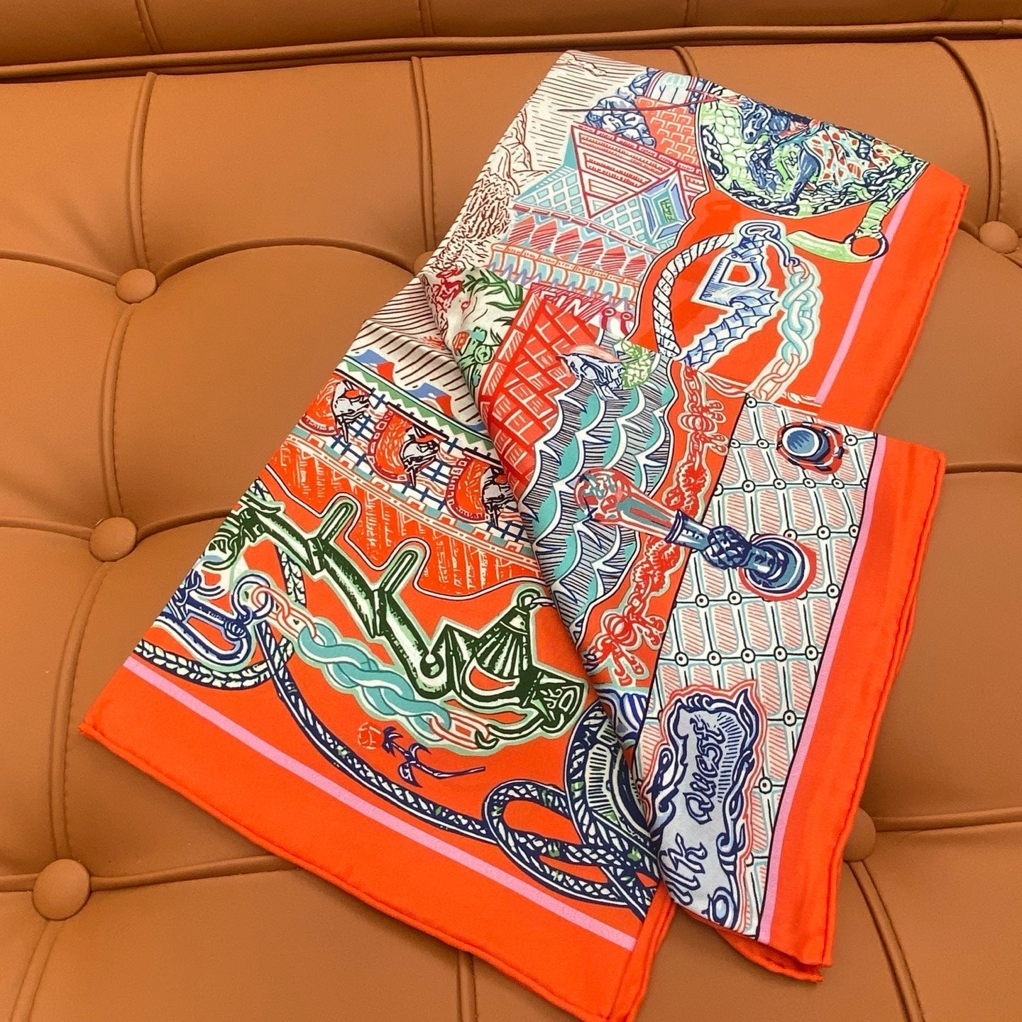HERMES 25S SCARF 90 IN SILK 703684
