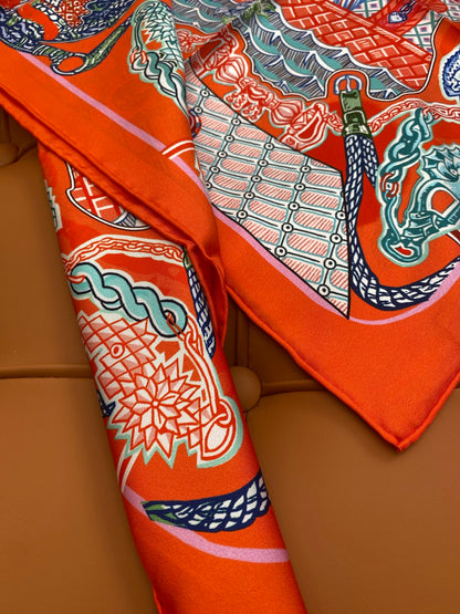 HERMES 25S SCARF 90 IN SILK 703684