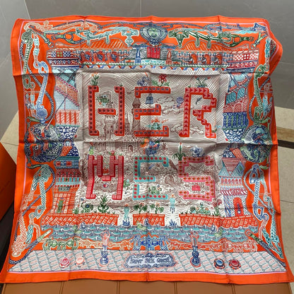 HERMES 25S SCARF 90 IN SILK 703684