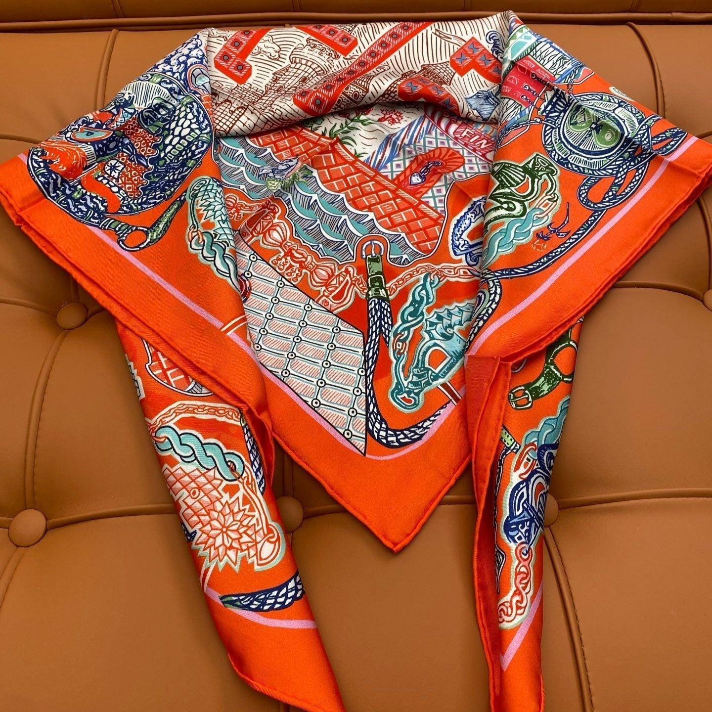 HERMES 25S SCARF 90 IN SILK 703684