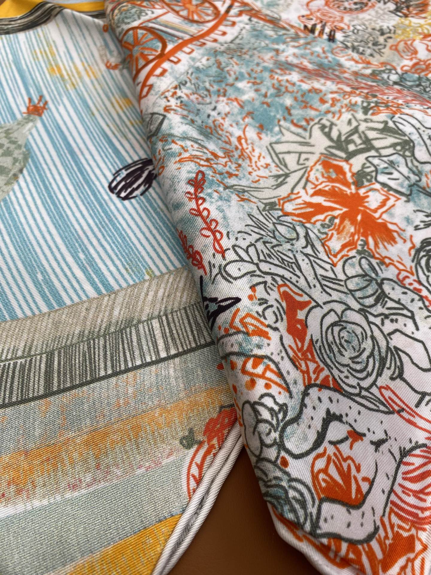 HERMES 25S SCARF 90 IN SILK 703688