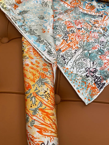 HERMES 25S SCARF 90 IN SILK 703688