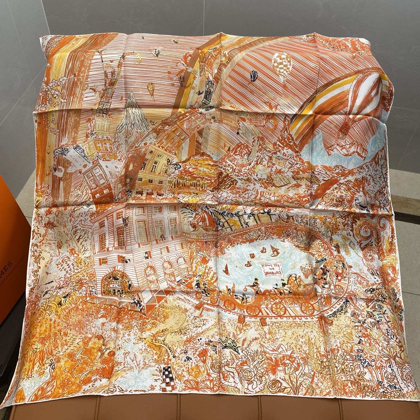 HERMES 25S SCARF 90 IN SILK 703689