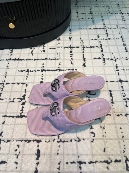 GG THONG SANDALS 55 LAVENDER CALKSKIN