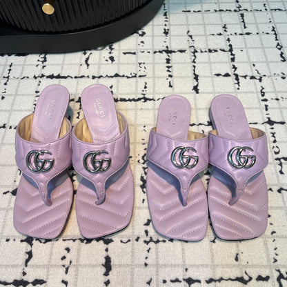 GG THONG SANDALS 55 LAVENDER CALKSKIN