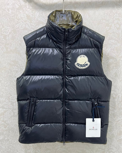Moncler Style Black Puffer Vest-Style10
