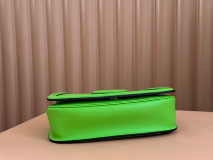 GUCCI 26S BLONDIE BAG 27 IN GREEN CALFSKIN