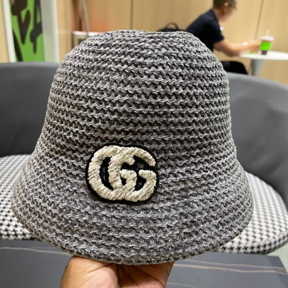 BUCKET HAT IN STEEL GRAY WOOL 389116