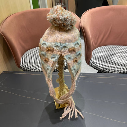 KNITTED WOOL HAT COLORFUL 425767