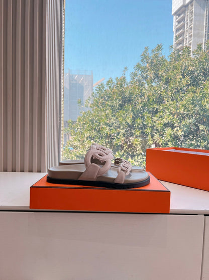 EXTRA SANDAL IN NUDE BEIGE SUEDE