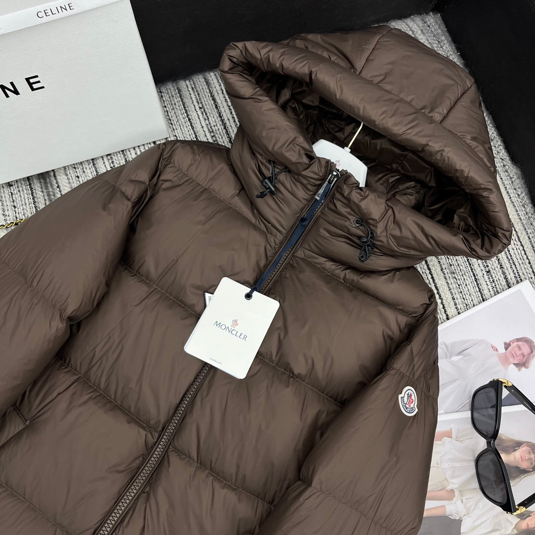 Women’s Luxury Moncler-Style Long Puffer Coat with Hood-Style268