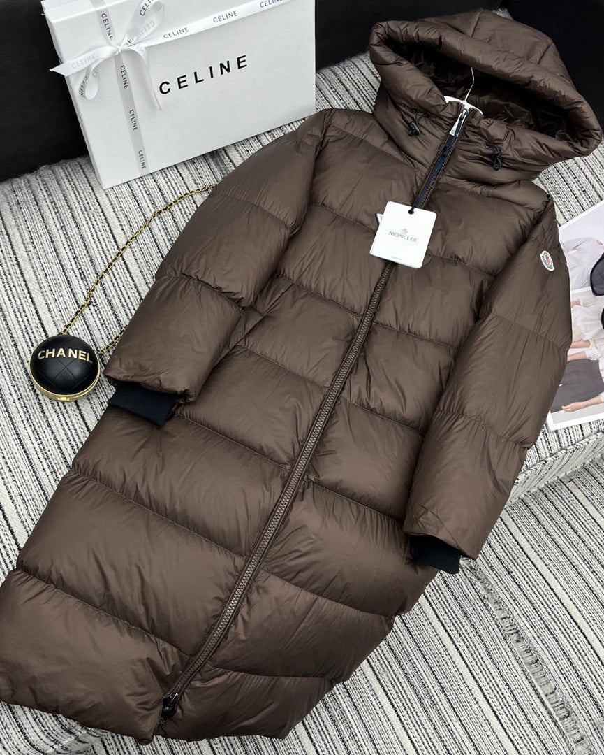 Women’s Luxury Moncler-Style Long Puffer Coat with Hood-Style268