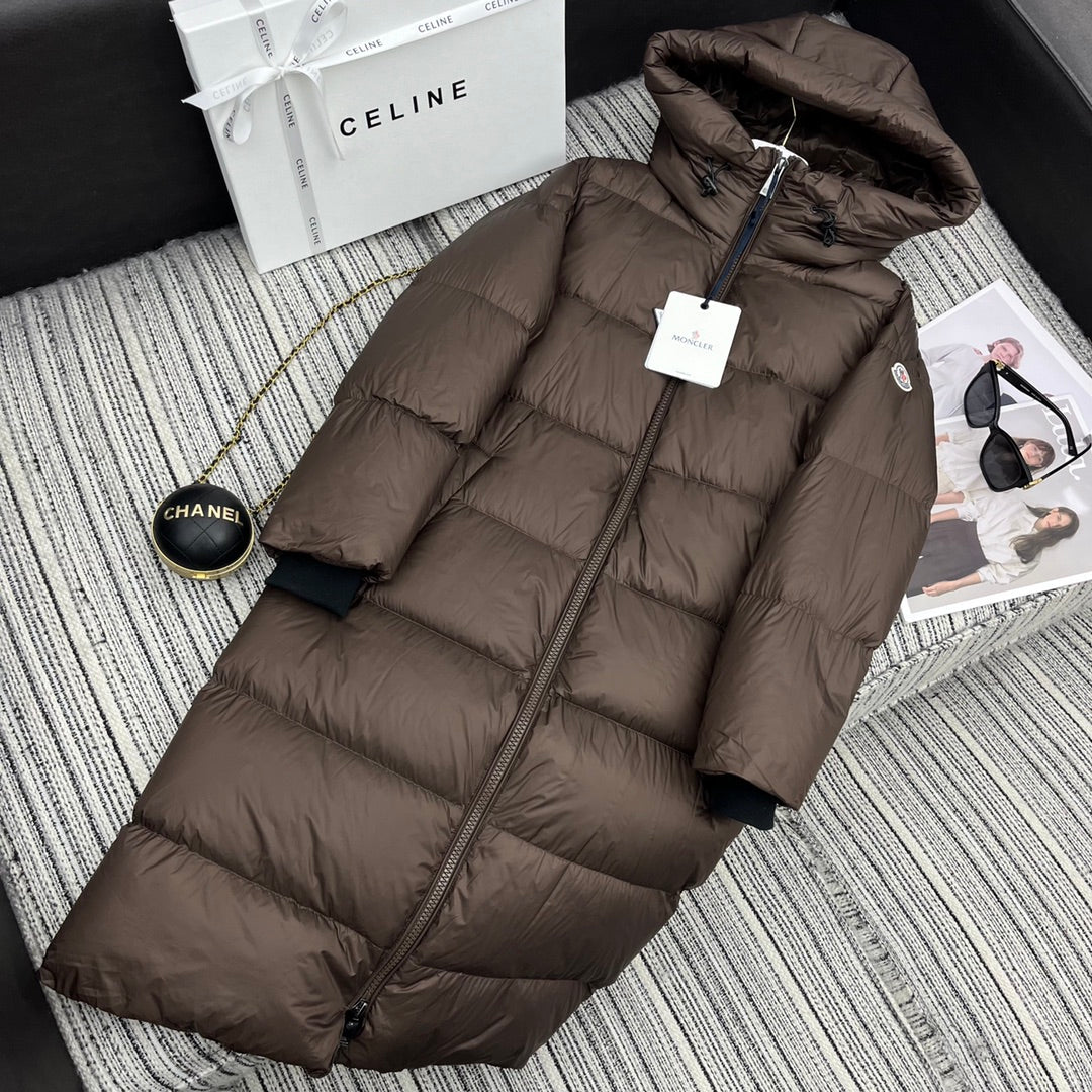 Women’s Luxury Moncler-Style Long Puffer Coat with Hood-Style268