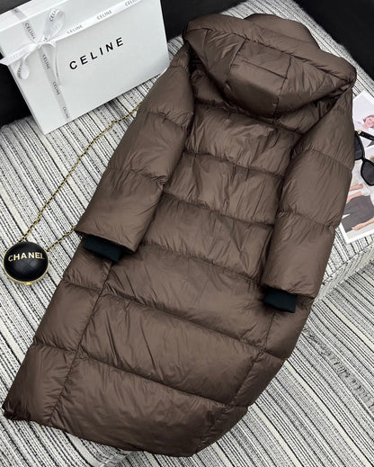 Women’s Luxury Moncler-Style Long Puffer Coat with Hood-Style268