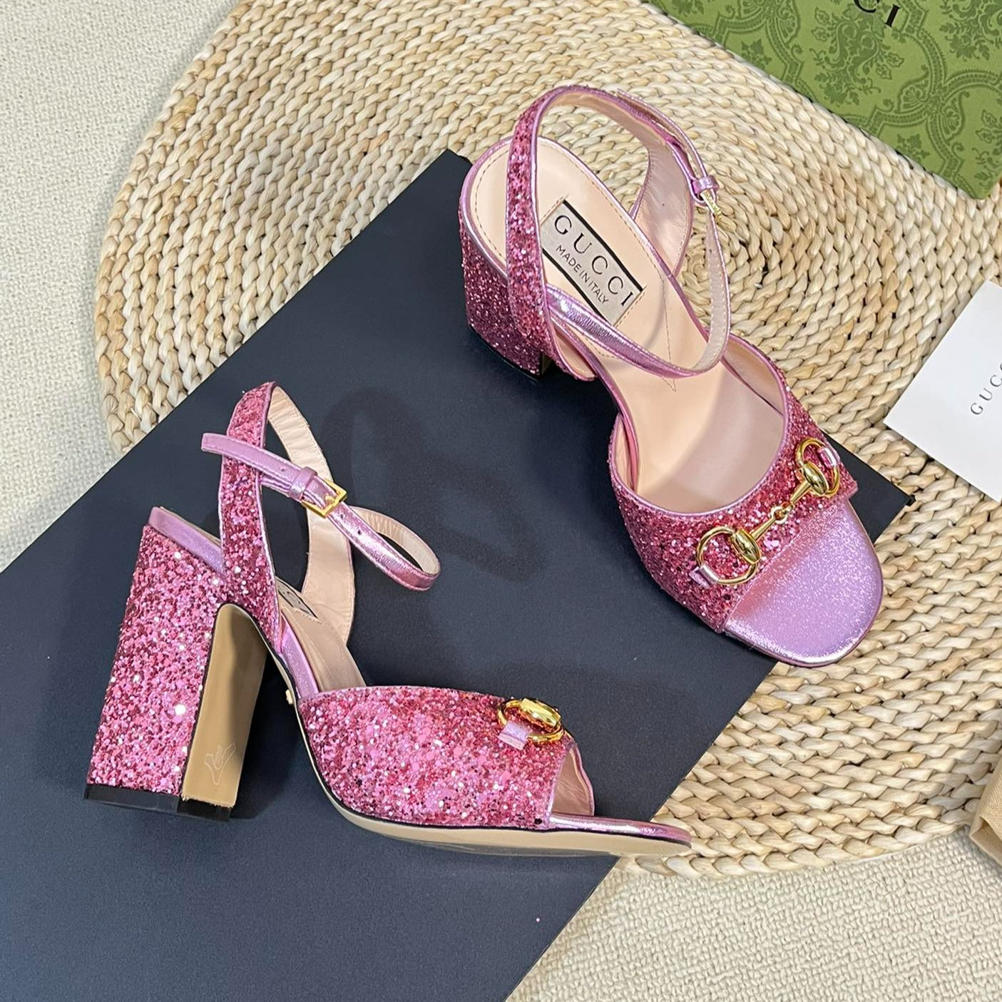 GG Women Sandal High Heels Pink