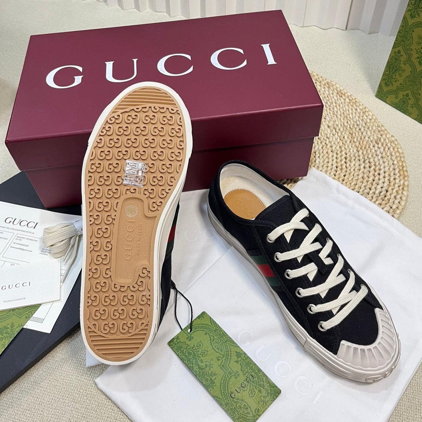 GG Ace signature Sneaker Black