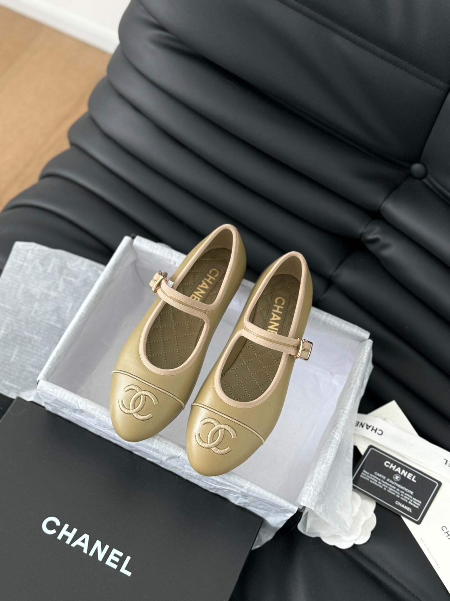 MARY JANE SHOES BEIGE ECRU LAMBSKIN