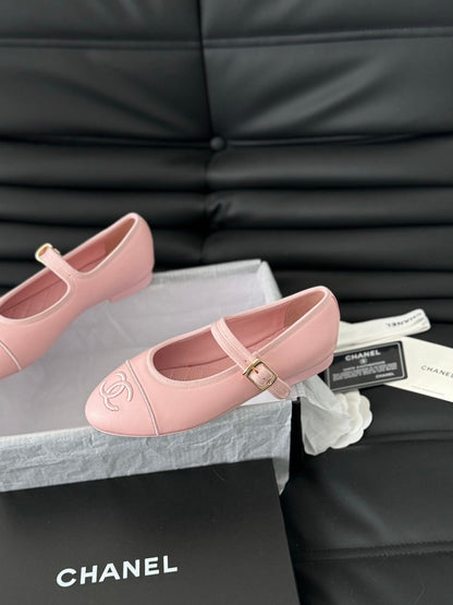 MARY JANE SHOES IN LIGHT PINK LAMBSKIN