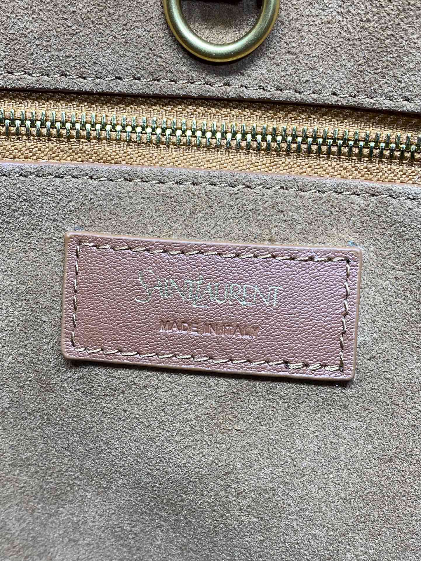 Y TOTE BAG 39 IN TAWNY BROWN CALFSKIN