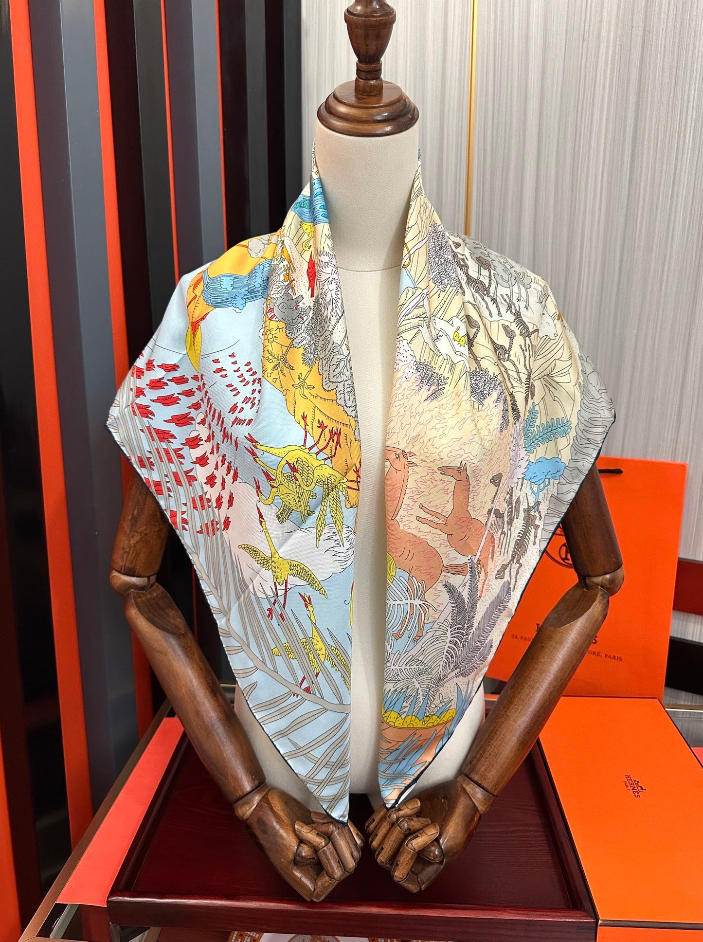 HERMES 25S SCARF 90 IN SILK 727408